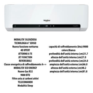 CONDIZIONATORE 9000 BTU INVERTER R32 CON WIFI