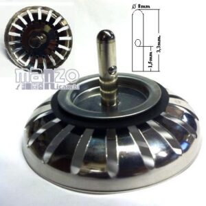 TAPPO PER LAVELLO INOX BASKET - D.83MM