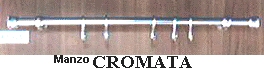 ASTA ATTREZZATA CUCINA 100MM. CROMATA