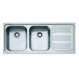 LAVELLO LOGICA 116X50CM 2 VASCHE APPOGGIO A DX DEKOR