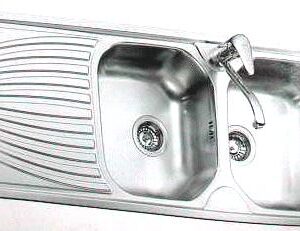 LAVELLO RADAR 116X50 2 VASCHE .APPOGGIO A SX 3'