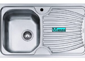 LAVELLO RADAR 86X50 1 VASCA .APPOGGIO A DX 3'
