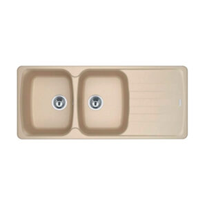LAVELLO ANTEA 116X50 2 VASCHE + APPOGGIO -