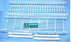 SCOLAPIATTI BIANCO SENZA VASCHETTA CM 75