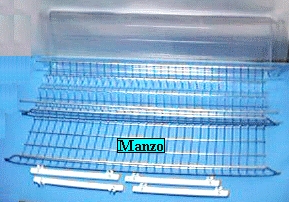 SCOLAPIATTI INOX CON VASCHETTA CM75