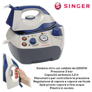 FERRO DA STIRO CON CALDAIA 2000W SHG6201.02