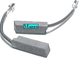 CARBONCINO CON SUPPORTO N.2 6,3X8X25 MM