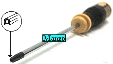 CACCIAVITE TORX T25-185MM. CON FORO CENTRALE