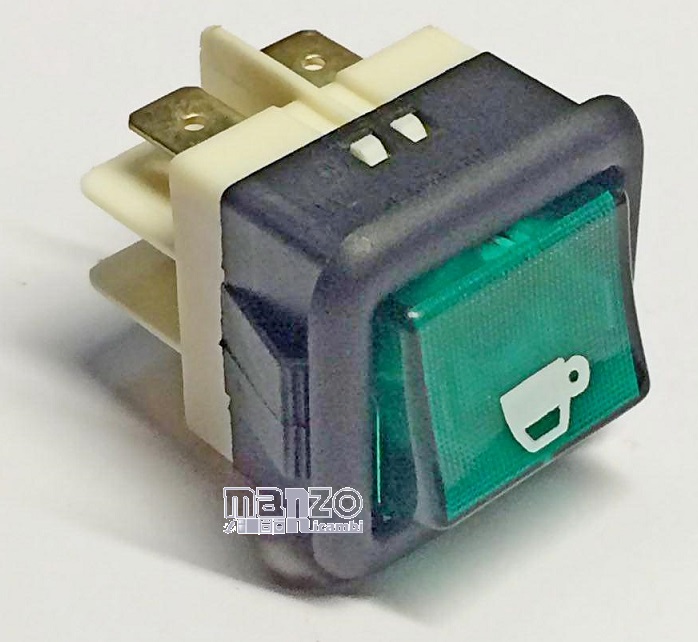 INTERRUTTORE LUMINOSO 25X25 4CONTATTI
