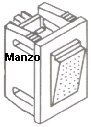 PULSANTE X PICCOLI ELETTRODOMESTICI MM.12X16,5