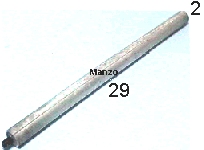 ANODO MAGNESIO FILETTO D.8MM. 290MM