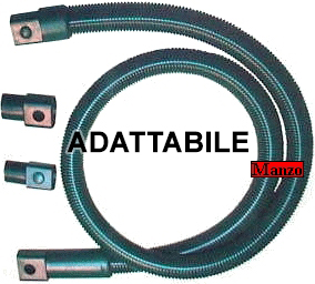 TUBO FLESSIBILE CON RACCORDI MT 2 VK116/7/120/1/2 ADATTABILE