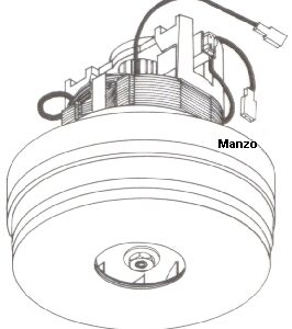 MOTORE ASPIRAPOLVERE 800W BIDONE