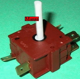COMMUTATORE ROTATIVO 5 CONTATTI (1+1 SC) A23MM ELIMINATO