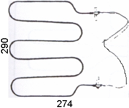 RESISTENZA BISTECCHIERA 1550W