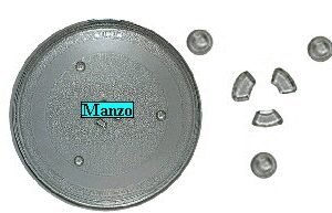 PIATTO VETRO MICROONDE D.318MM.