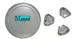 PIATTO VETRO MICROONDE D.325MM.