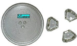 PIATTO VETRO MICROONDE D.284MM.