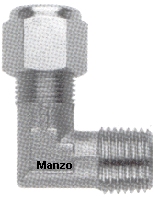 RACCORDO ANGOLO M/M 10MB C/BICONO