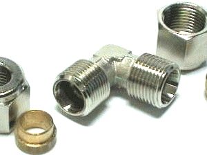 RACCORDO ANGOLO M/M D.10MM. C/BICONO