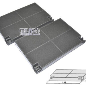 FILTRO CARBONE N.2 20X225X155 C/INCAST