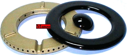 SPARTIFIAMMA DOPPIA CORORONA + CAPPELLOTTO .D.120 (BRUCIATORE 415785)