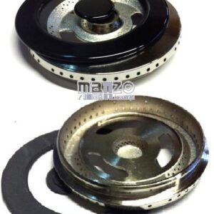 SPARTIFIAMMA TRIPLA CORONA 3 RAGGI D.123 + CAPPELLOTTO NERO (BRUCIATORE 417806 - 417810 - 417840)