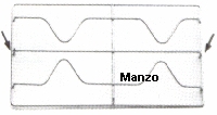 GRIGLIA 2 FUOCHI 423X243 2P/CEN