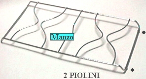 GRIGLIA 2 FUOCHI 457X225 IX 2 ELIMINATO