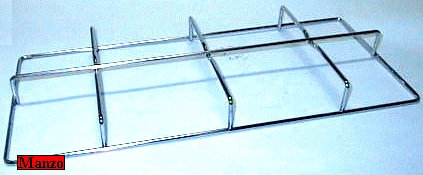 GRIGLIA 2 FUOCHI 44,3X19,5 FORNELLO ( FORNELLO 010253 E 010254)