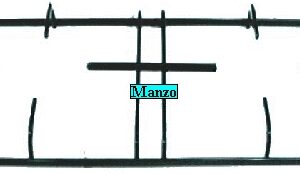 GRIGLIA 2 FUOCHI 455X235