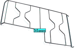 GRIGLIA 2 FUOCHI 490X290 DX