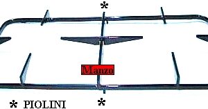 GRIGLIA 2 FUOCHI 436X216