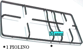 GRIGLIA 2 FUOCHI 398X210