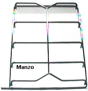 GRIGLIA 2 FUOCHI 381X257 P/C MAN/AN