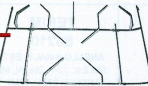 GRIGLIA 1 FUOC0+1/2 CENTRALE 435X280 SX V.429334