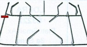 GRIGLIA 1 FUOC0+1/2 CENTRALE 435X280 DX
