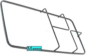 GRIGLIA 1 FUOCO + 1 450X240