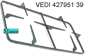 GRIGLIA 2 FUOCHI 445X220 VEDI.427951.39