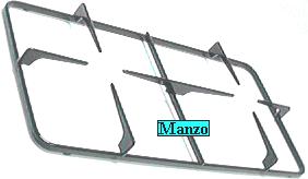 GRIGLIA 2 FUOCHI 445X230 DA ORDINARE