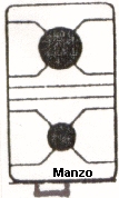 GRIGLIA KIT 2F+2BR+2COR+2CAP"DOMINO"