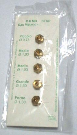 UGELLI METANO N'6 6MB SVASATO