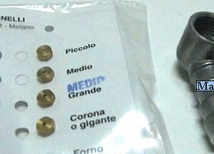 UGELLI METANO N'4 + PIPA TRASFORMARE FORNELLI