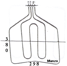 RESISTENZA FORNO DOPPIA 1100+1500W ORDINARE
