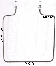 RESISTENZA FORNO INFERIORE 1200W