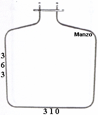 RESISTENZA FORNO SUPERIORE 1000W