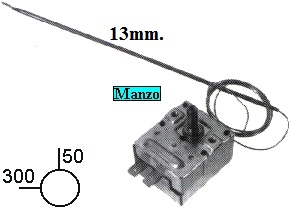TERMOSTATO 50'-300 ATTACCO SOTTO MT1