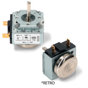 TEMPORIZZATORE 100MIN CON SUONO 2 CONTATTI ASSE D.6MM E ALTEZZA 23MM