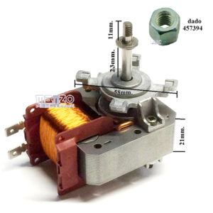 MOTORINO FORNO VENTILATO ALBERO 25MM 22W
