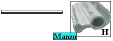 GUARNIZIONE PORTA FORNO 460MM. SZ.H INF.